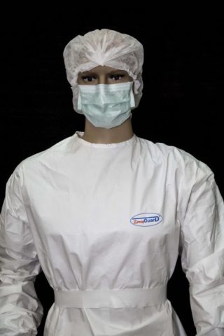Schutzkleidung Teil des Körpers vor einem chemischen Angriff